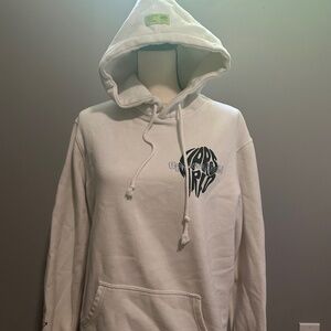 uprises white and black hoodie